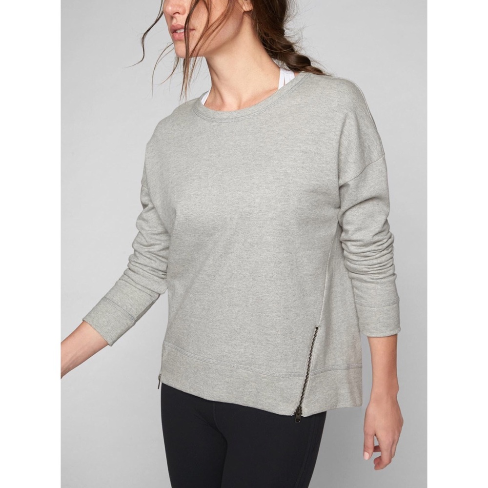 Athleta Zippered Pullover Sweater
